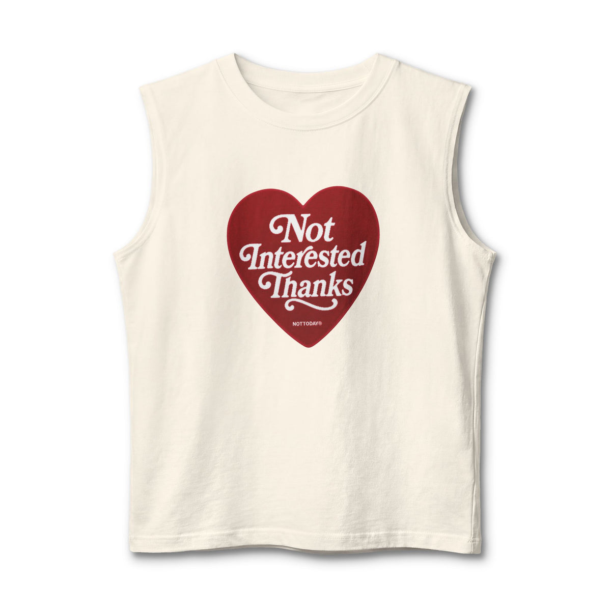 NOTTODAY® — Not Interested Thanks Heart Rug