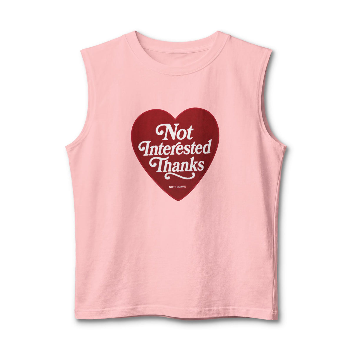 NOTTODAY® — Not Interested Thanks Heart Rug
