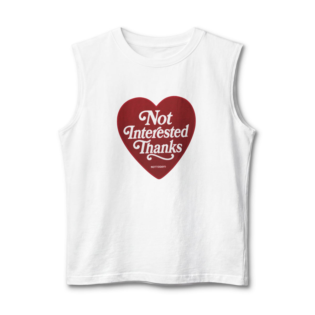 NOTTODAY® — Not Interested Thanks Heart Rug